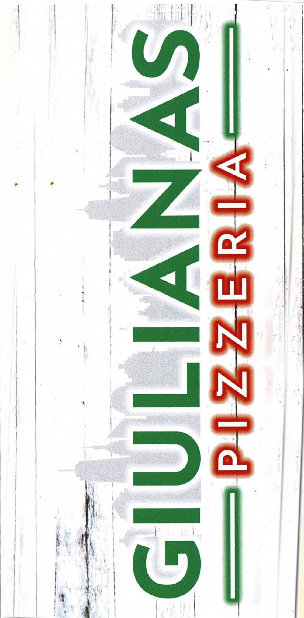 Giuliana Pizzeria Menu